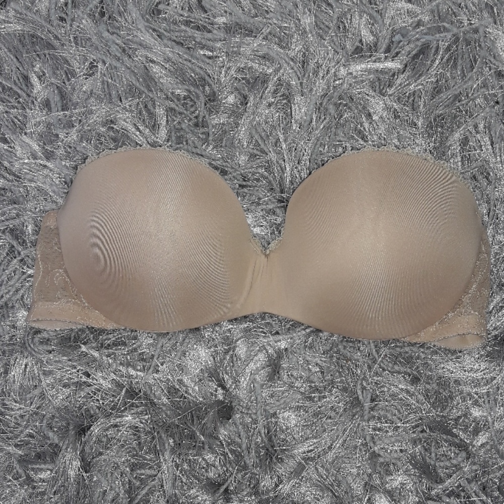 Strapless Nude Push-Up Bra 34B